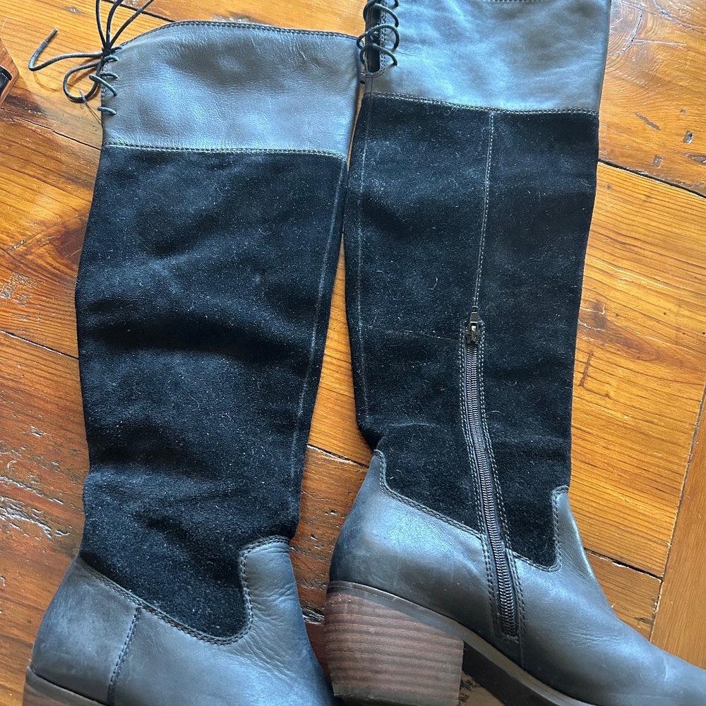 Lucky brand boots. Leather and suede
